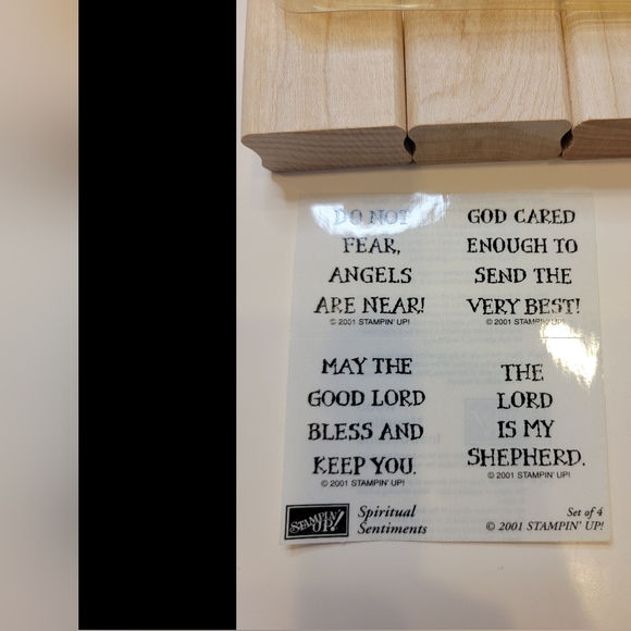 Stampin' Up! 2001 "Spiritual Sentiments" 4 Piece Set - New, Never Used - Picture 4 of 6